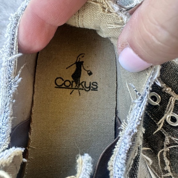 Corkys Frayed Denim Sneakers - Picture 6 of 9